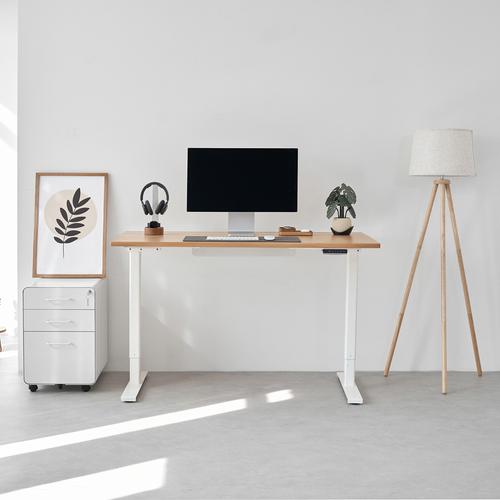 Bàn nâng hạ Fusion Edge 140x70cm, gỗ dẻ gai, màu đen